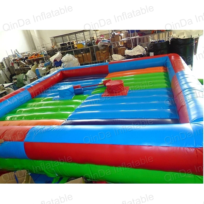 Inflatable Gladiator Joust Fing With Sticks Inflatable Jousting Arena Inflatable Fighting Game Knock Off Your Head Game