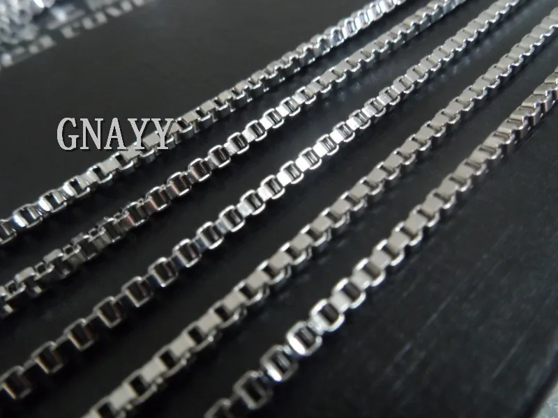 

10meter Lot 1.5mm/2mm/2.4mmWidth DIY Jewelry Finding/Makings Stainless Steel Box Link Chain