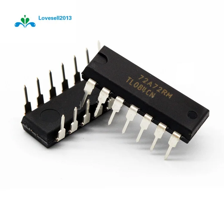 5PCS TL084CN TL084 DIP-14 Quad JFET-Input Op Amp IC