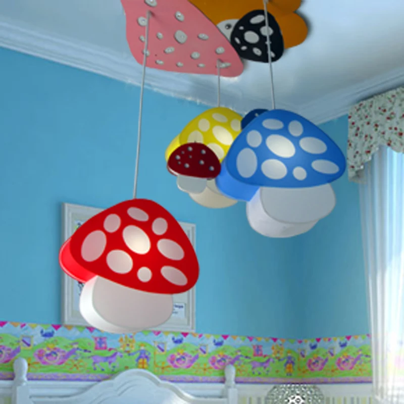 Children lamp Led cartoon Pendant Lights mushroom light bedroom kindergarten children in activities dome pendant lamps ET30