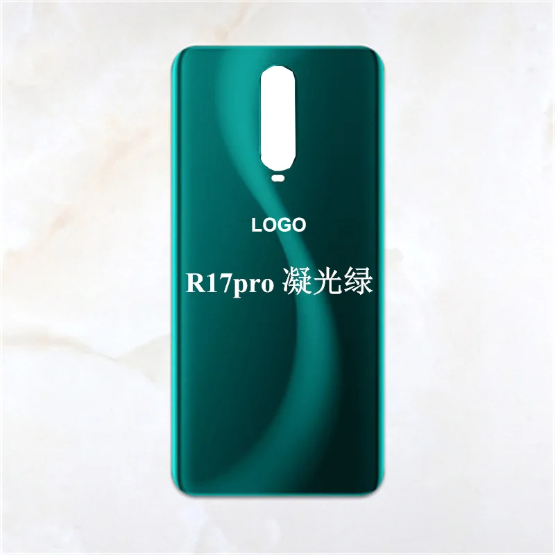 Carcasa trasera de cristal para OPPO R17 Pro, cubierta de reparación de batería para OPPO R17Pro, repuesto de carcasa trasera, novedad de 100%