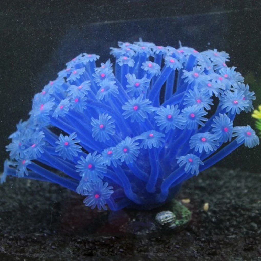 

Artificial Sea Anemone Aquarium Decoration Imitated Coral Ornaments Underwater Aquatic Decor For Fish Tank Aquarium Decoration