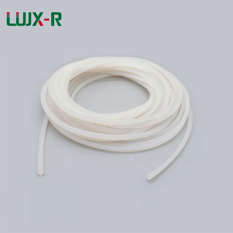 

LUJX-R Square Silicone Strip 4 5 6 8 10 12 15 16 20 25mm Oblong Silicone Rubber Strip for Mechanical Damper Solid Sealing Bar