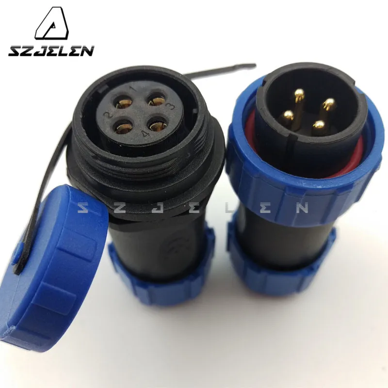 SP2110/SY2111, 2 Pin 3pin 4 Pin 5pin Waterproof Connector Plug And Socket, LED Power Wire Cable Connectors,  IP68, Current 30A