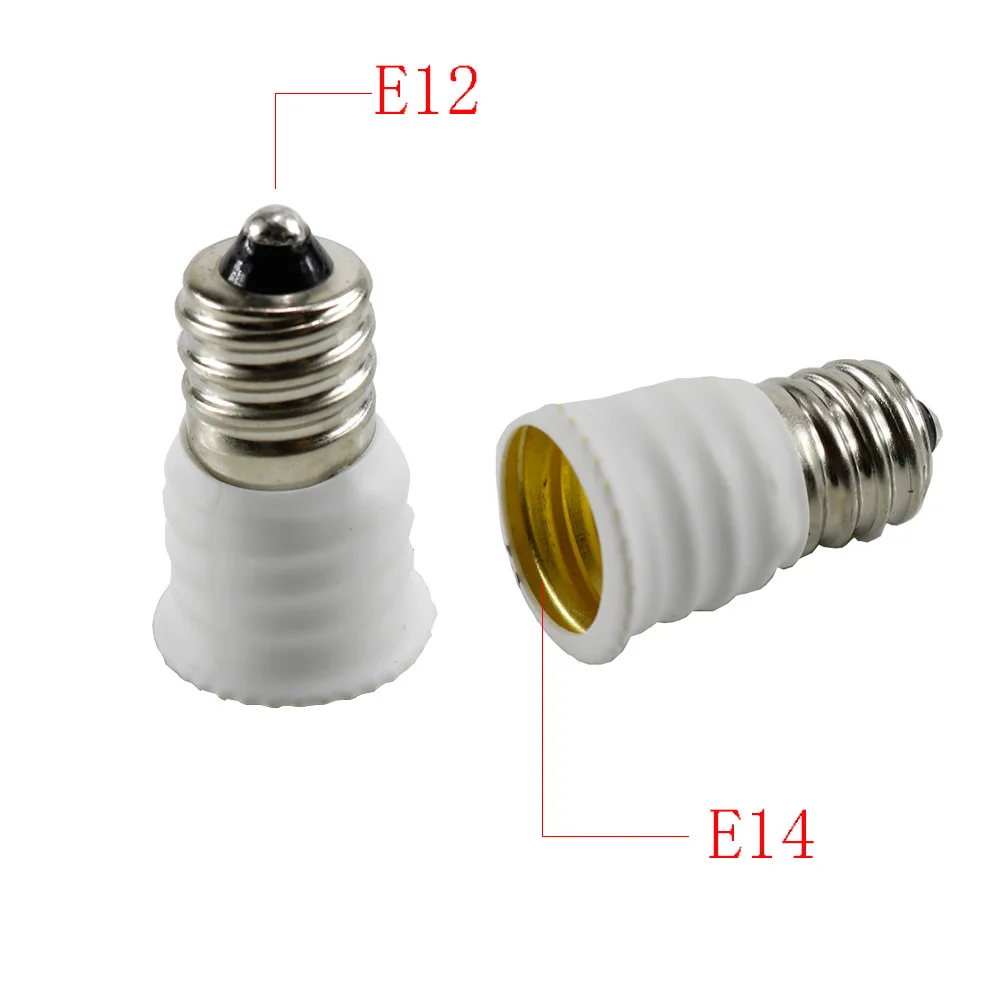 E12 To E14 Bulb Lamp Holder Adapter Socket Converter Light Base Candelabra Lamp Holder Converter accessories for e14 Light Base