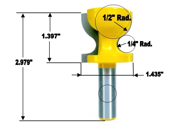 Window Sill, Stool Molding & Door Pull Edge Router Bit C3 Carbide Tipped Wood Cutting Tool woodworking router bits