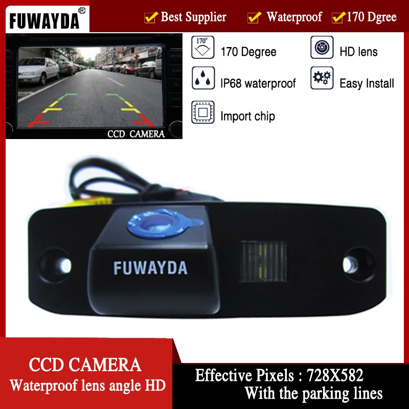 FUWAYDA CCD CAR REAR VIEW REVERSE HD CAMERA with parking lines waterproof night vison  FOR Chrysler 300/300c/srt8/magnum/Sebring