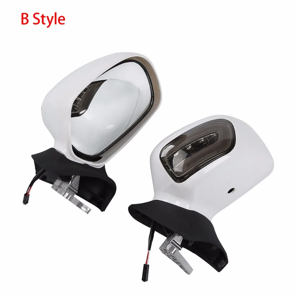 Motorcycle Rearview Mirrors LED Turn Signals Smoke Lens For Honda Goldwing GL1800 2001-2017