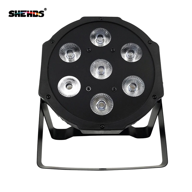 Hot Sell and Hight Quality Flat LED Par 7X12W/7X18W/12X3W /54X3W RGBW  Stage Wash Light DMX512 Controller DJ Equipment