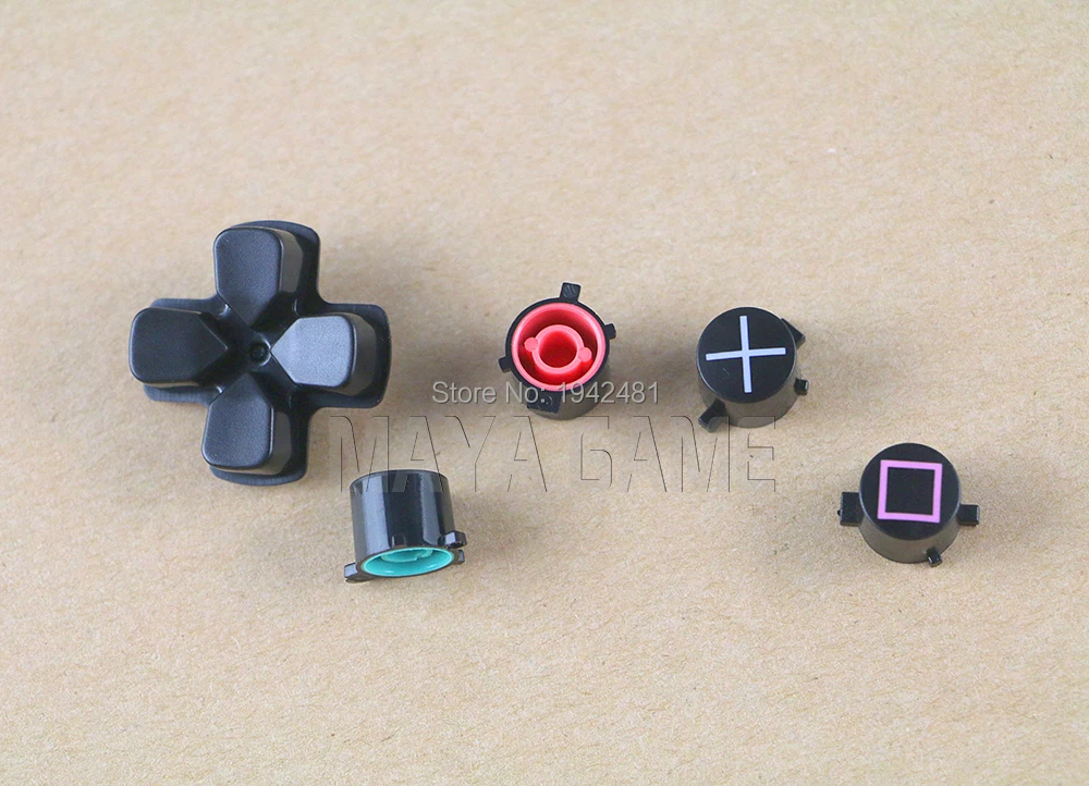 مجموعة واحدة من أزرار ABXY Trigger D-Pad بديلة لجهاز Playstation 4 لوحدة تحكم PS4