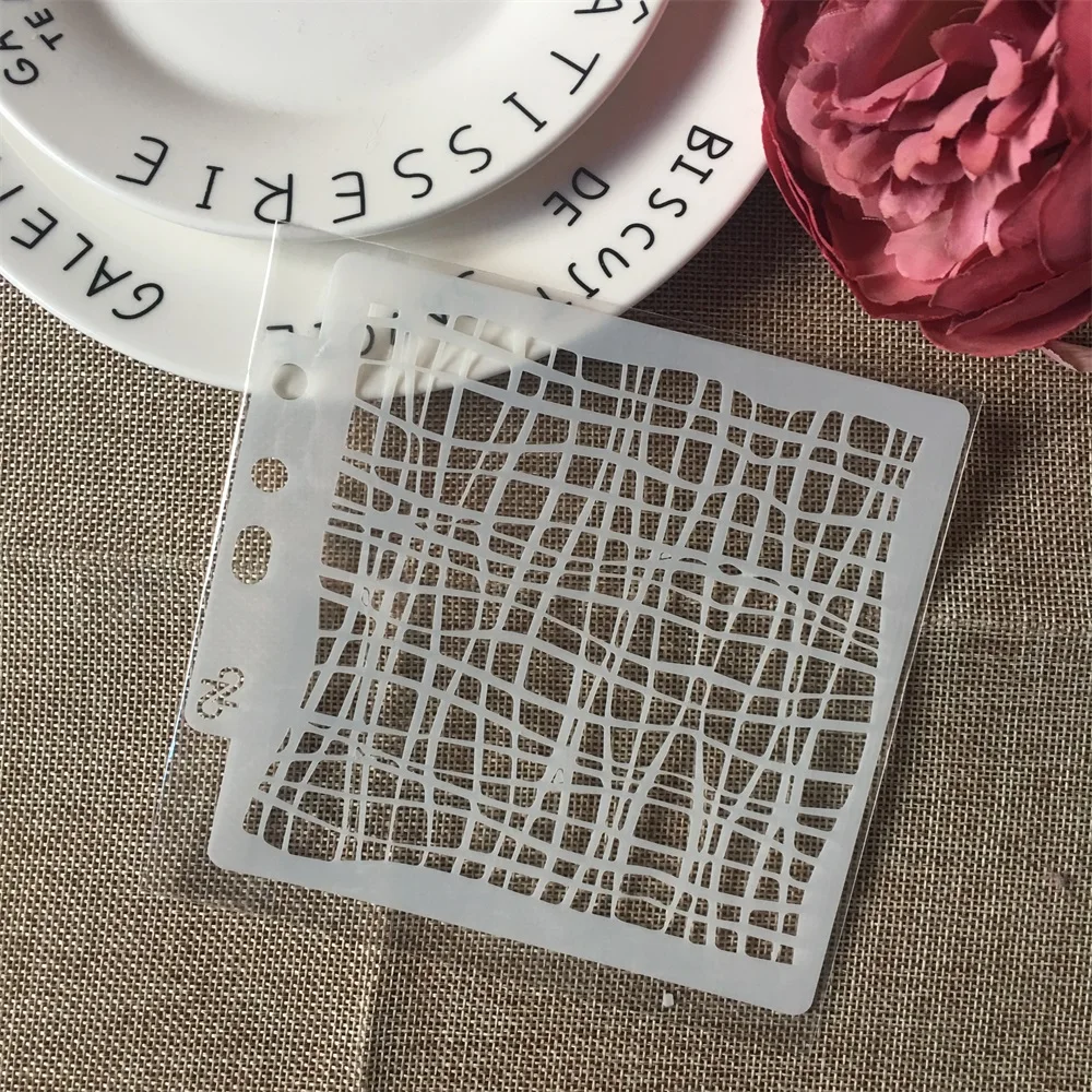 9Pcs/Set 14cm Alphabet Letters Gear DIY Layering Stencils Painting Scrapbook Coloring Embossing Album Decorative Card Template