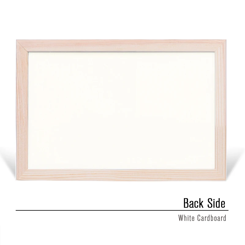 25*35cm Dry Erase Whiteboard Pine Wood Frame Message Board Magnetic Drawing Bulletin White Writing Board Office Supplier WB41