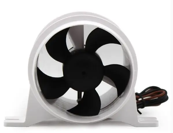 Ventilador de ar em linha de 3 polegadas e 4 polegadas, ventilação 12V 24V DC RV, ventilador de ventilação de esgoto de barco 75mm 100mm