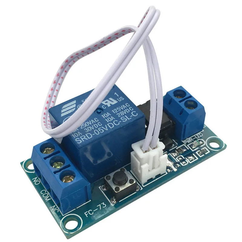 1 Channel DC 5V 12V 24V Latching Relay Module with Touch Bistable Switch MCU Control