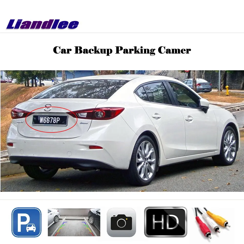 Car Reverse Parking Camera (6V) For Mazda 3 Mazda3 Axela BM/BN Sedan 2013 2014 2015 2016 2017 Not Fit BK Rear CAM Accessories