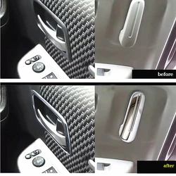 JY SUS304 Stainless Steel Inner Door Handle Cover+Bezel Car Styling Protector Accessories Sticker For Honda STEPWGN RP1/4 2015