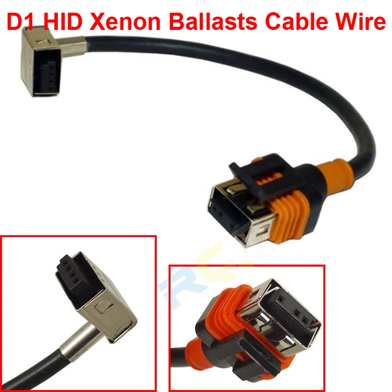 

2PCS D1 D1S D1R D1C OEM HID Xenon Headlight Bulbs Lamps Ballasts Wire Harness Cable Adapter Holder Wiring Socket Plug N Play