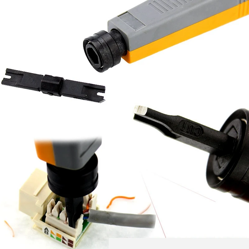 ReadStar SUNKIT SK-8110 RJ45 RJ11 Impact Punch Down Tool Networking Telephone Module Wire Tool Cutter Wire Tracker