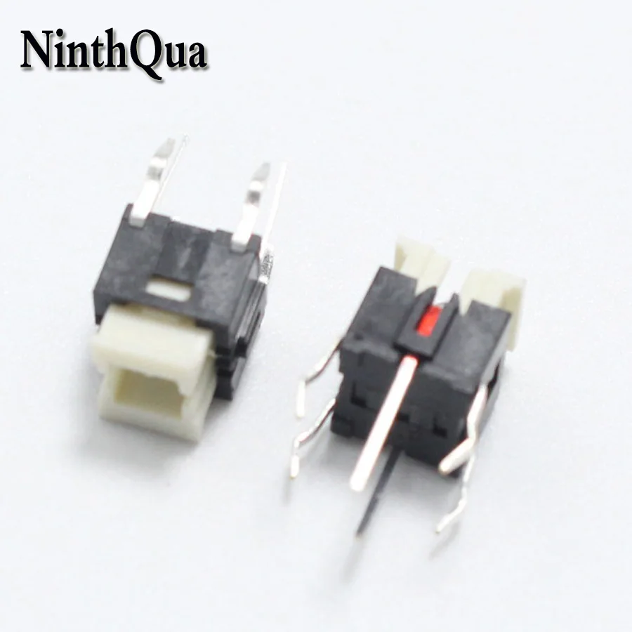 2pcs 6*6*7mm Tactile Tact Mini Push Button Switch 6x6x7mm Micro Switch with Red Light for LED