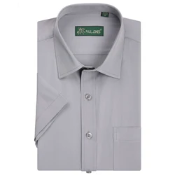 Maglie Maniche Corte da uomo Uomini D'affari Abito Formale Camicie Camicia Sociale in Stile Classico di Marca Non-Ferro Camicie Maschili Indossare in ufficio