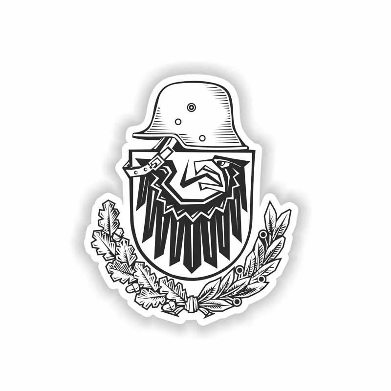 YJZT 10.3CM*12CM Car Window German Army Coat Of Arms Emblem Eagle Car Sticker Decal 6-2183