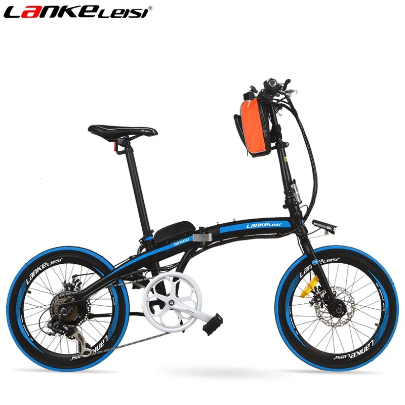 QF600 20 Inch Folding E-bike, 48V 500W Motor, Portable Electric Bicycle, Aluminum Alloy Frame, Pedal Assist Bicycle