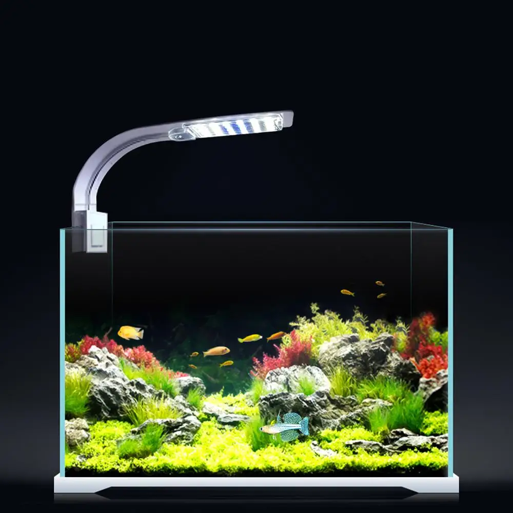 LED Aquarium Fish Tank Light Clip-on 5W/10W/15W LED Plants Grow Lights Aquatic Freshwater Aquarium Lamps Waterproof 220V EU Plug