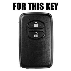 For Toyota RAV4 Land Cruiser Camry Highlander Prado Prius Yaris Corolla Vitz Silicone Remote Key Case Shell Cover 2 Button