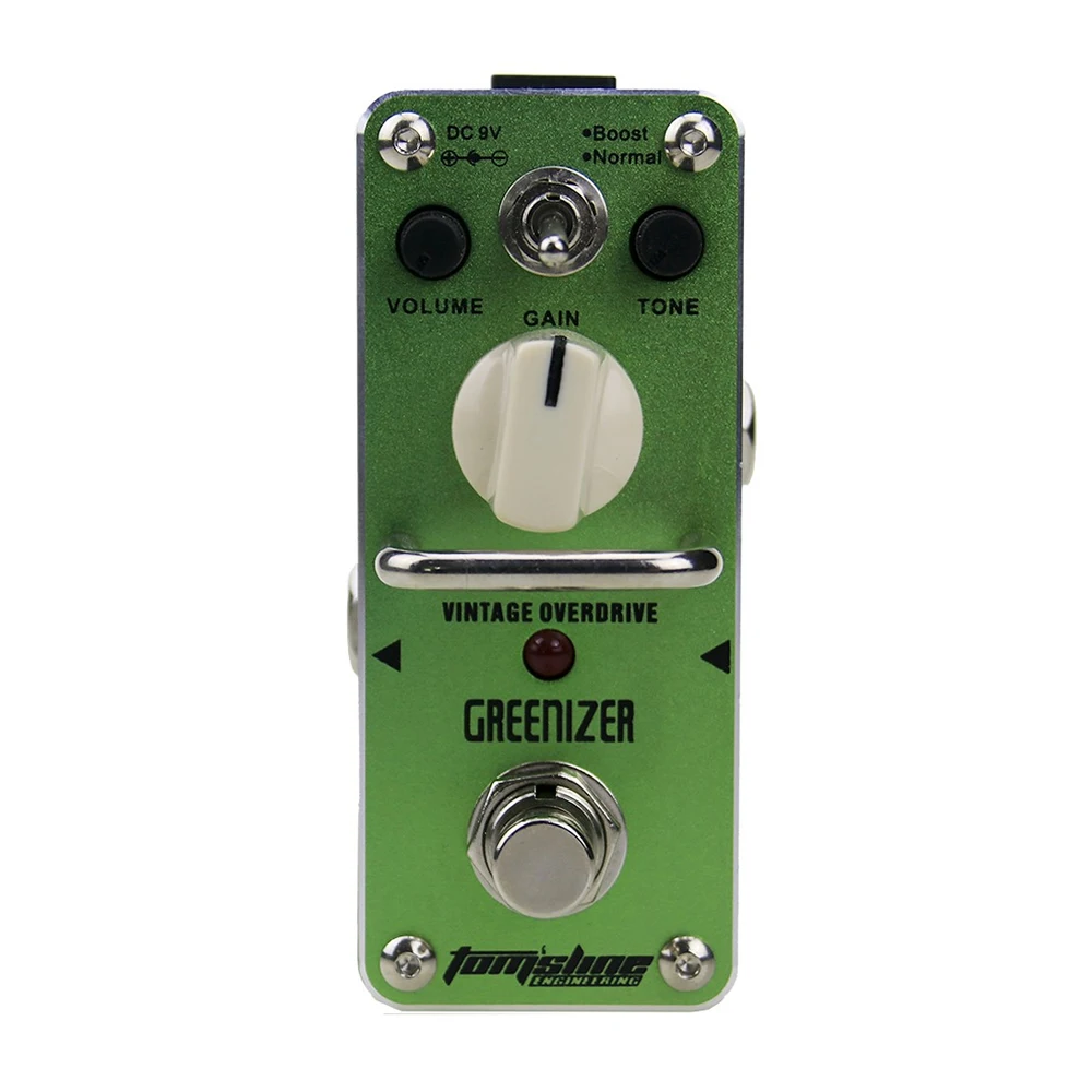 AROMA AGR-3 True Bypass Greenizer Vintage Overdriver Electric Mini Singer Guitar Effect Pedal Professional Guitar Parts