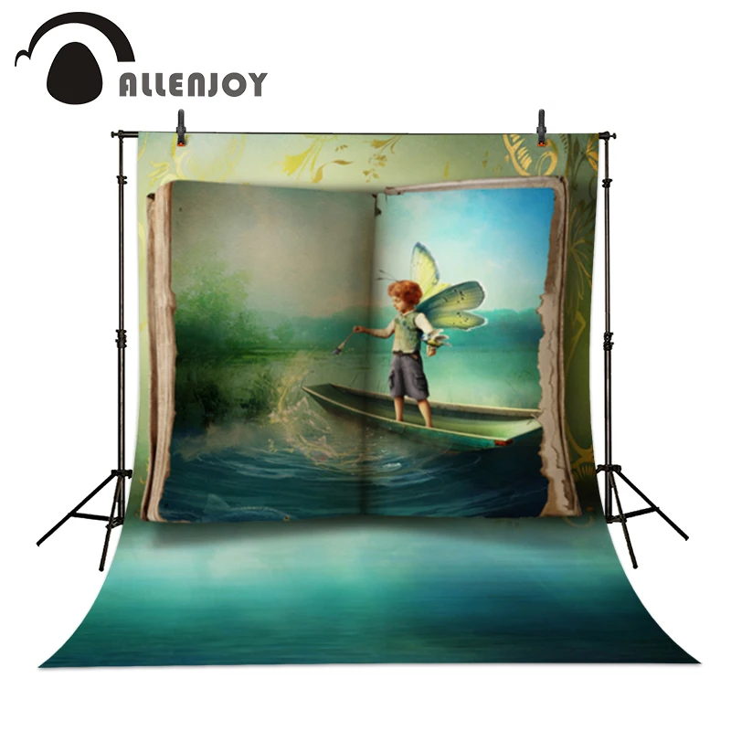 Allenjoy Backgrounds filming Book elf River Fairy children kids cartoon backdrop for photo studio photography background a bag