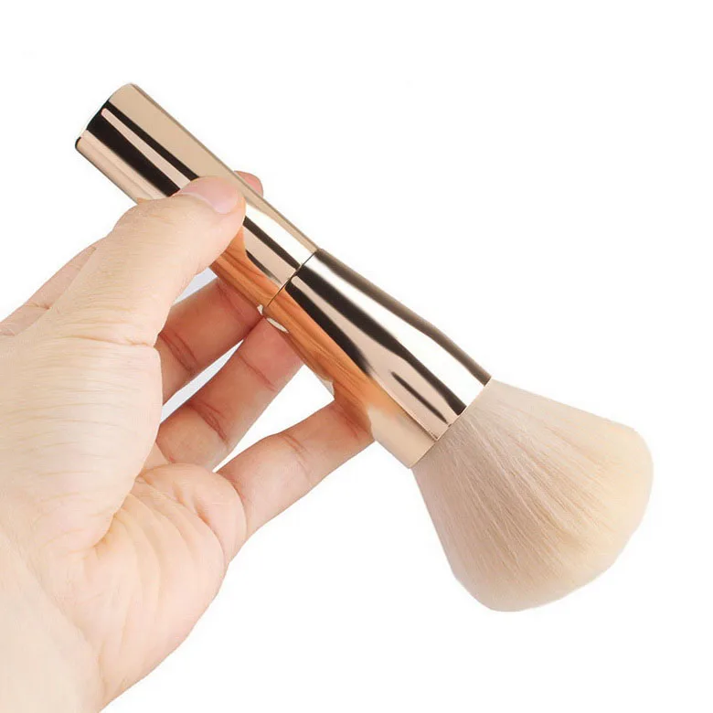 100Sets/Lot  newest Rose Gold Powder Blush Brush Professional Make Up Brush Large Cosmetics Makeup Brushes