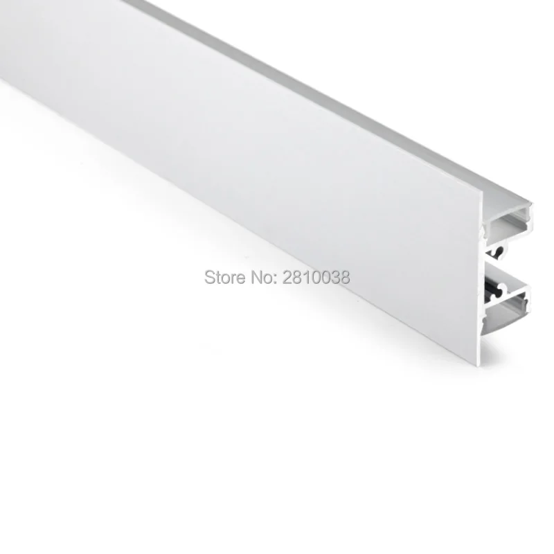 10 X 1M Sets/Lot Flat aluminium profile for led strips and led channel light for wall up and down lighting