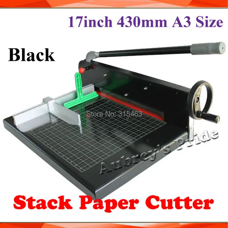 Free CP some Black New Heavy Duty All Metal Steel Ream Guillotine 17In A3 SIze Stack Paper Cutter