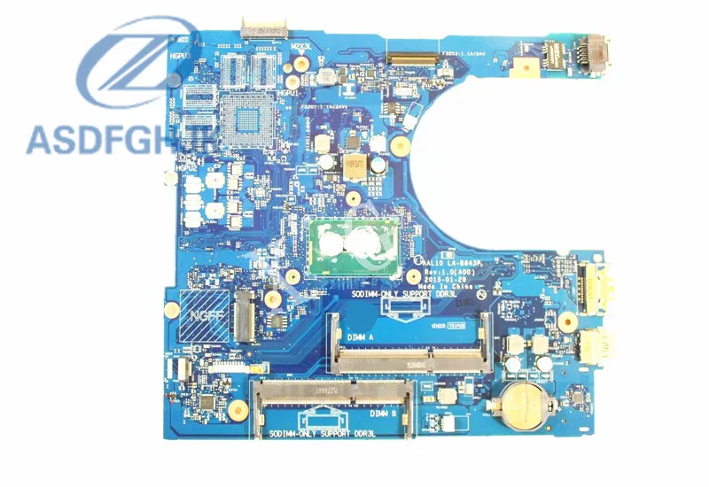 

Laptop Motherboard LA-B843P for Dell for Inspiron 5558 Motherboard 4CN4G 04CN4G CN-04CN4G DDR3L i3-5015U 100% Test OK