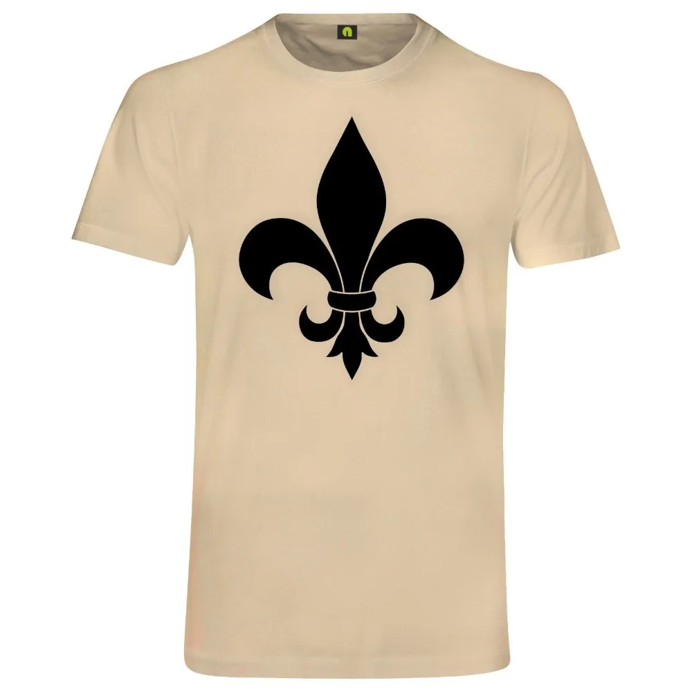 Fleur De Lys T-Shirt | Lis | Flower | Blume | Lily | Leben New Summer Style Men Short Sleeve Causal Printed Tee Shirt