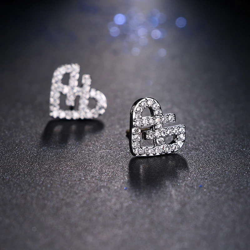 EMMAYA أقراط على شكل قلب من الزركونيا المكعبة للبيع بالجملة بجودة جيدة 2017 بسعر المصنع