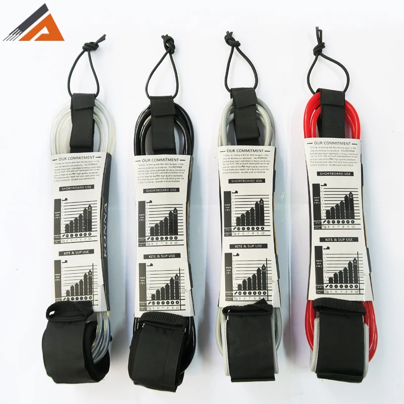 New Popular Product 8 Inch Surfboard TPU Leash  SUP Paddle Board Leash Foot Rope for Surfing