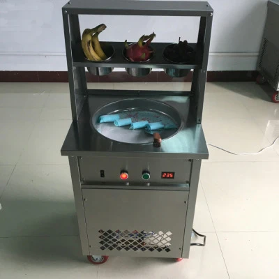 Frigideira de gelo frito redonda única