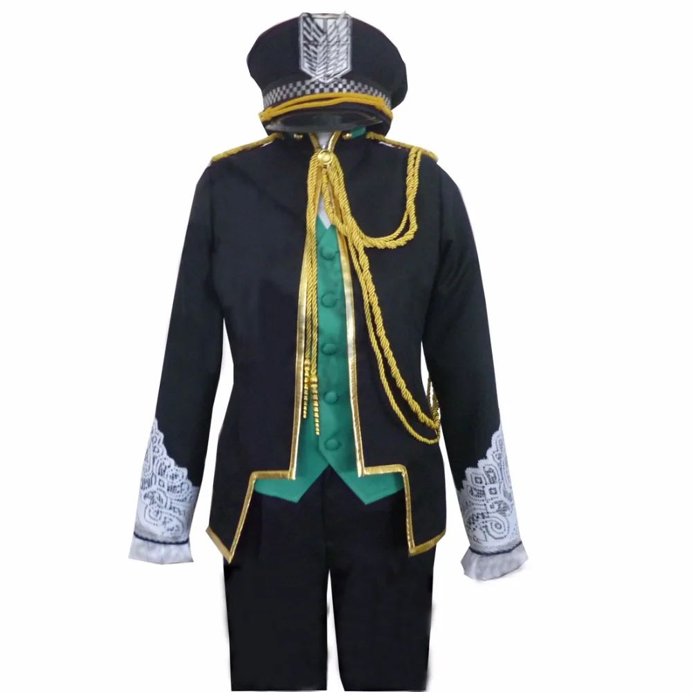 

2024 Levi Ackerman Black Military Uniform Dororo Heichou Cosplay Costume Custom-made Any Size
