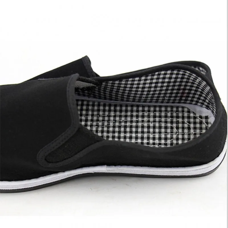 Chinese Kung Fu shoes Black Cotton Shoes Vintage  Wing Chun Tai Chi Slipper Martial Art Pure Cotton Shoes Wushu shoes