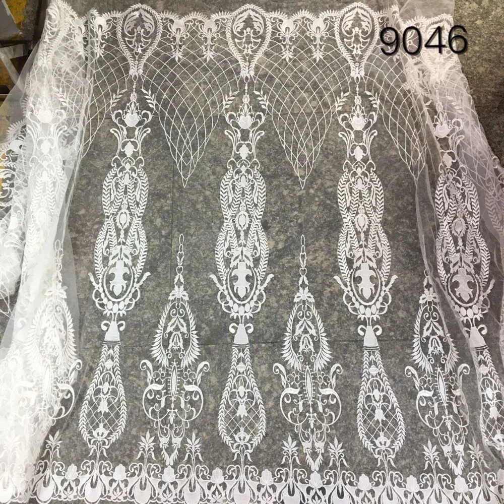 

Z-han62470 Embroidered African French Net Lace Fabric High Quality African Tulle Lace Fabric For Wedding Dress