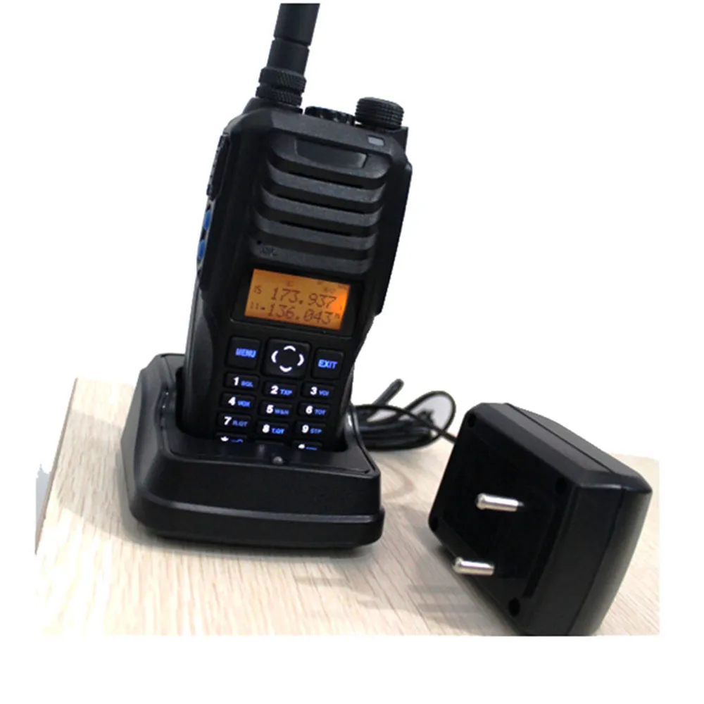 2PCS 10W Dual Band Walkie Talkie VHF UHF 136-174MHz & 400-470MHz 10Km Talk Range 256CH 2 Way Radios FM Radio