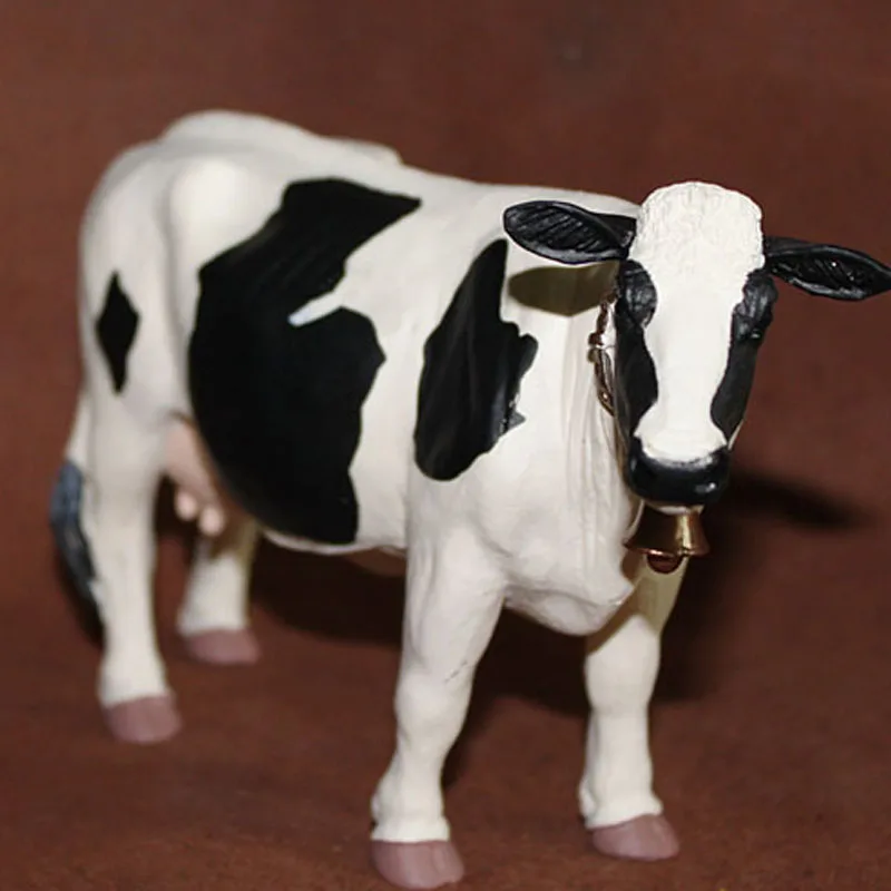 solid pvc figure Holstein cow ornament  toy gift