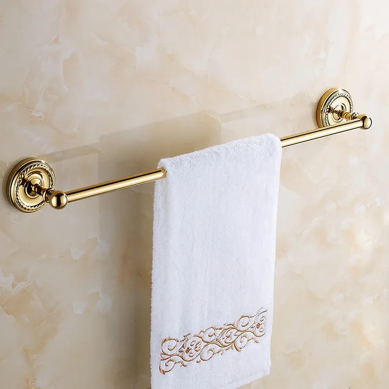 

Double Towel Bar Golden Finish Wall Mounted Towel Holder,Towel Rack,Bathroom Accessories KD768