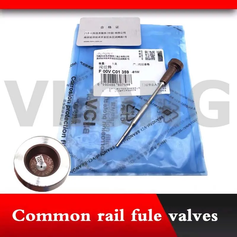 4PCS Diesel Fuel Injector Valve Set F00VC0 1360 Common Rail Control Valve F00VC01360 FOOVC01360 F OOV C01 360 Bosch Injector