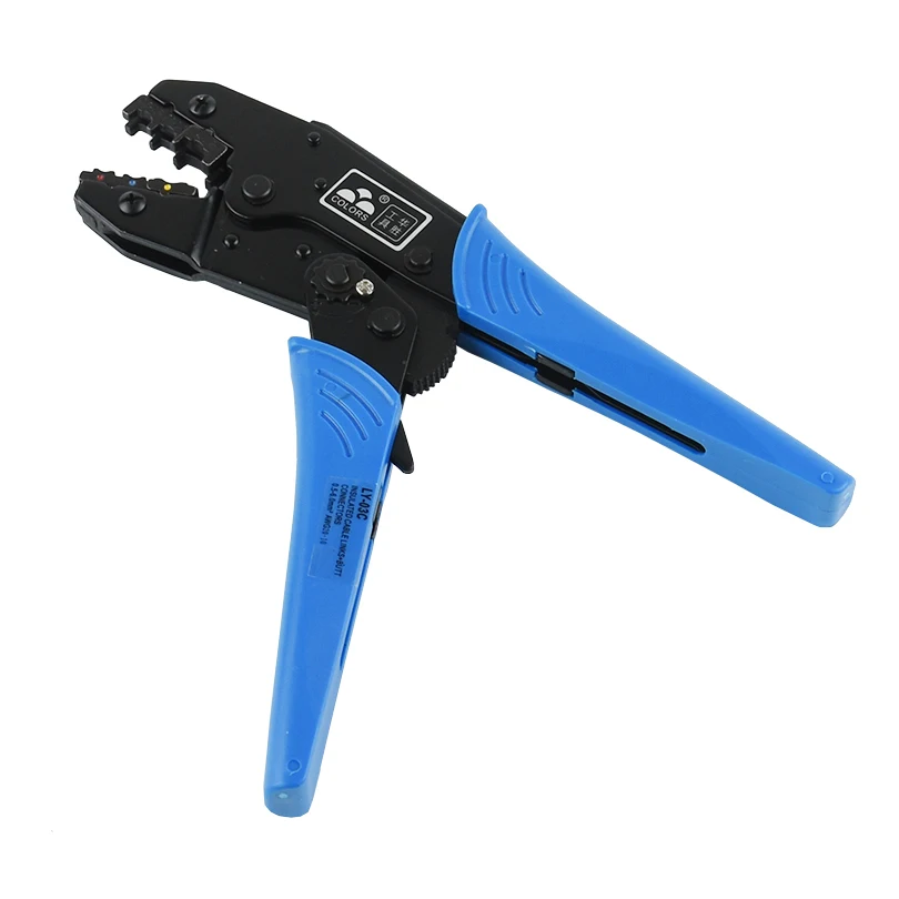 Colors Crimping Pliers Professional Insulated Wire Terminals Connectors Ratcheting Crimper Tool for 22-10AWG LY-03C/HS-30J