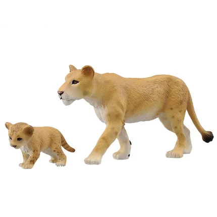 Simulation Model Of Wildlife Movable Toy Female Cubs Cute Animals Plastic Strong Toys Children Birthday Adorable Gifts 2021