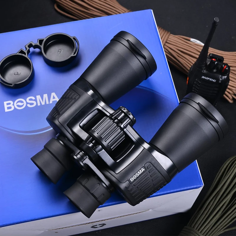 BOSMA Portable Binocular Hunter II 7x50 10x50 10-20x50 Photography FMC BaK4 Professional Telescope