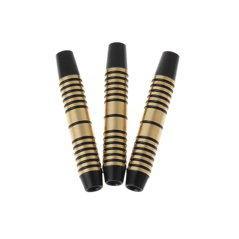 

New 3pcs Black Copper Dart Barrels For Soft/Steel Tip Dart 49mm 16g With 2BA Thread