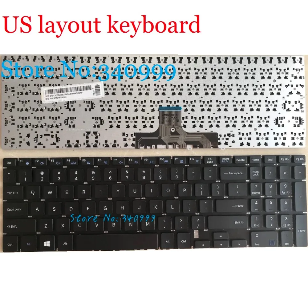 

Original New for Samsung 500R5L NP500R5K NP500R5L NP500R5H US Black Keyboard